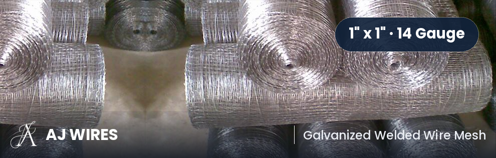 Welded Wire Mesh · 1" x 1" · 14 Gauge